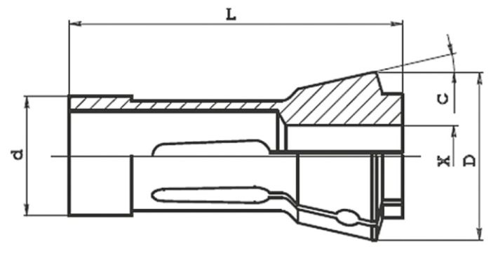 173E-14,0 цанга круглая