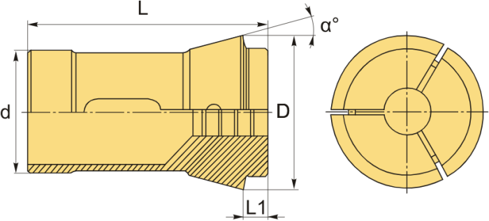 CL173E-21 цанга круг